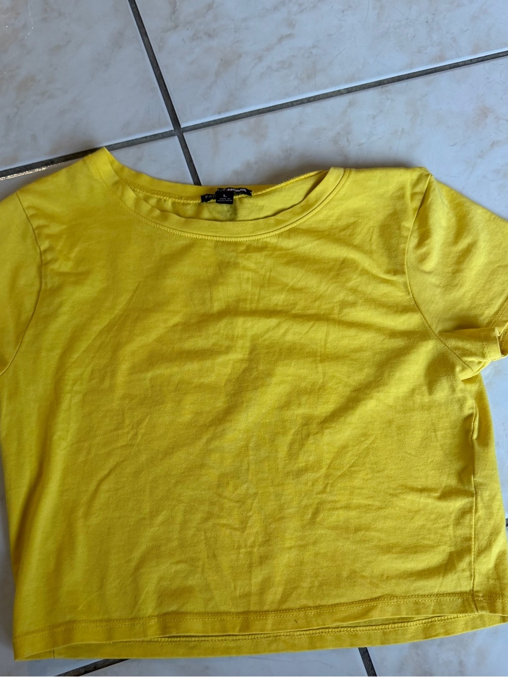 Yellow Crop Top